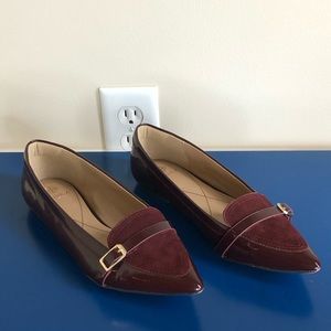 Isola Frisco flats. Size 8. Aubergine (purple)